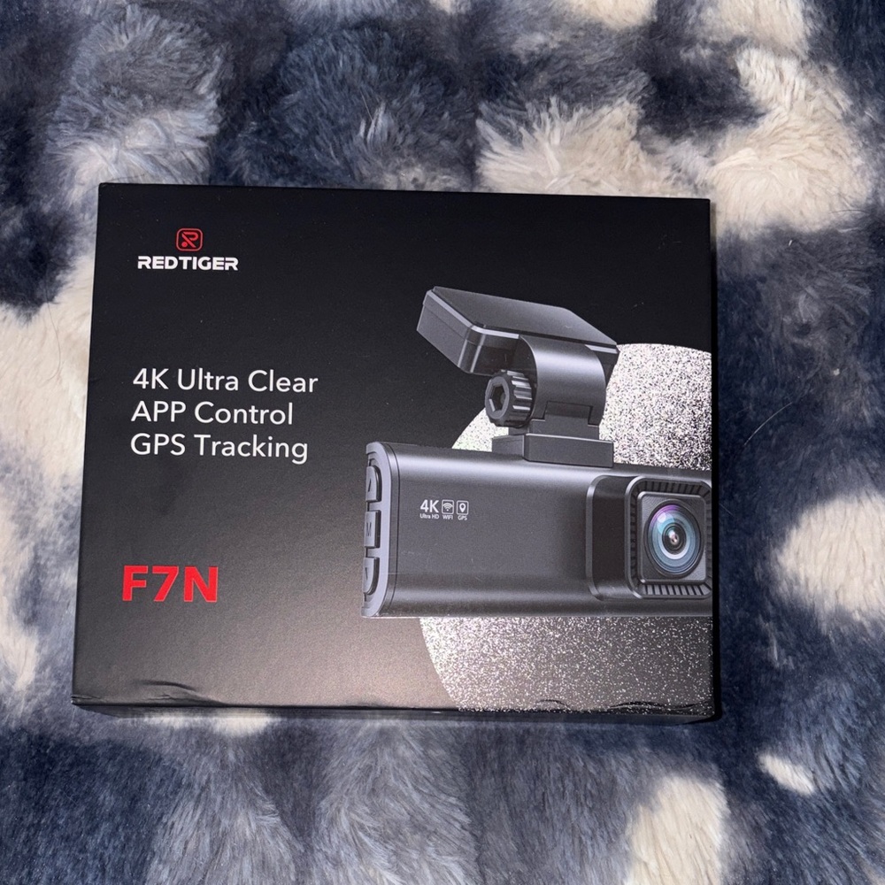 Brand New RED-TIGER Dashcam F7N 4K Dash Cam (Black) - App Control & GPS Tracking